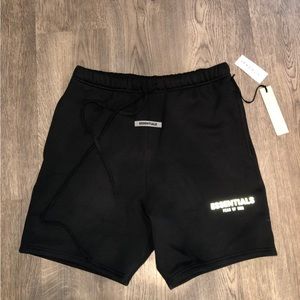 Fear Of God Essentials Black Sweat Shorts